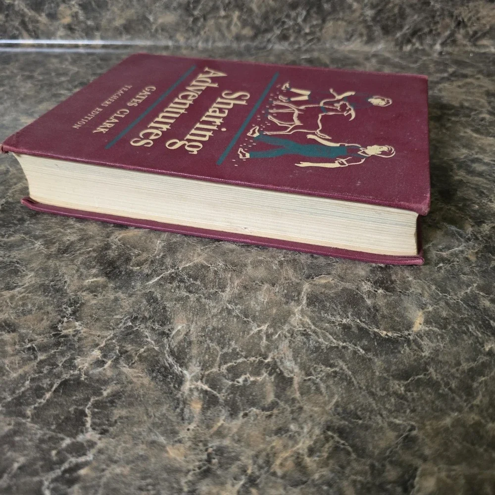 Vintage Book SHARING TOGETHER 1949 Beckley-Cardy School Textbook Junk Journaling